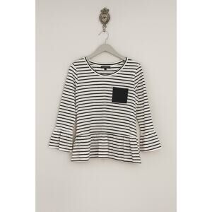 Linea Domani · Medium · Limited Collection Shirt · Black-White Stripe